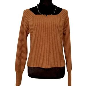 Pink Lily Square Neck Sweater